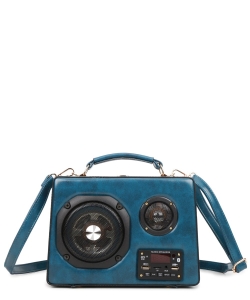 Bluetooth Speaker Satchel Shoulder Handbag 2201 BLUE